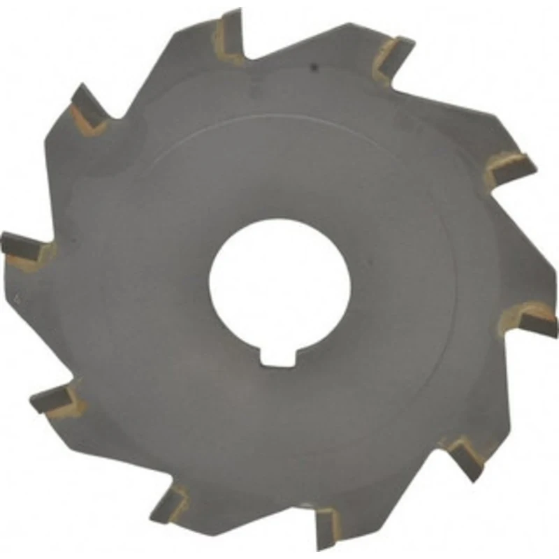 Made in USA 4 x 1/8, 1 Arbor, 10-Tooth Carbide-Tipped Slitting & Slotting Saw Uncoated, RH Cut, Straight Teeth, Conta...